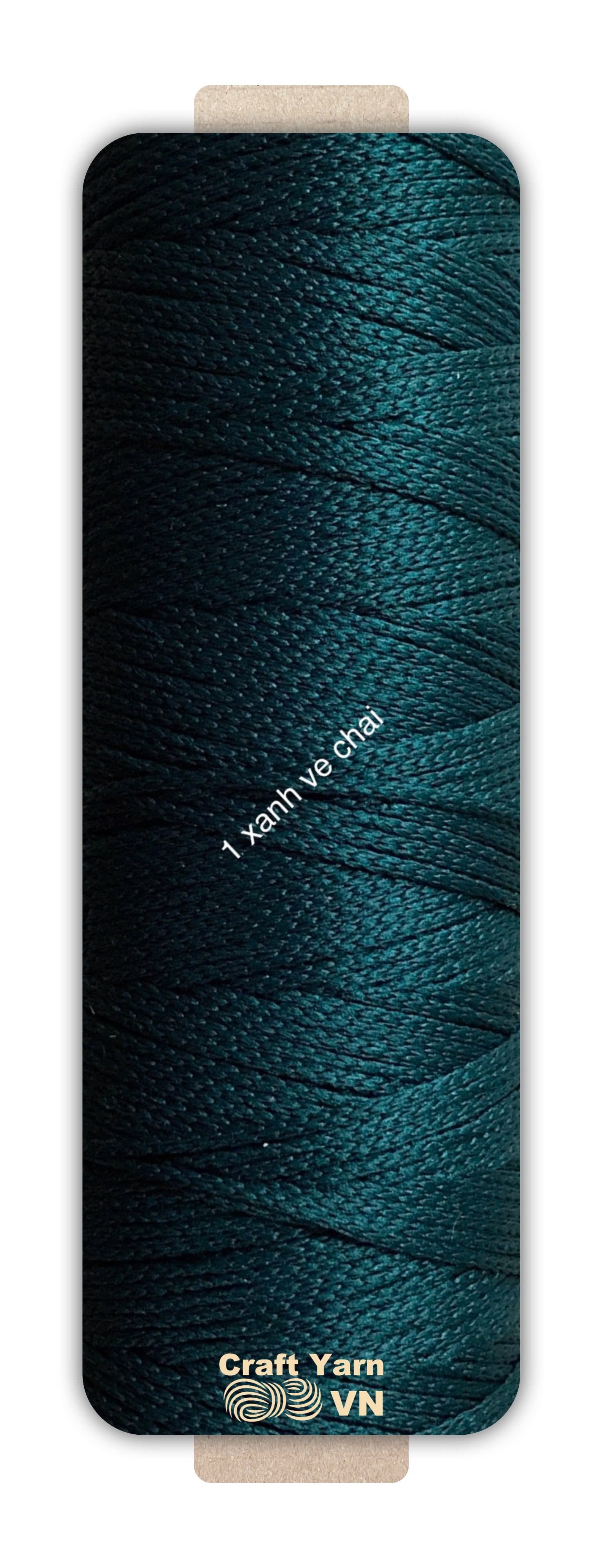 Sợi dệt Craft Yarn 2mm màu trơn