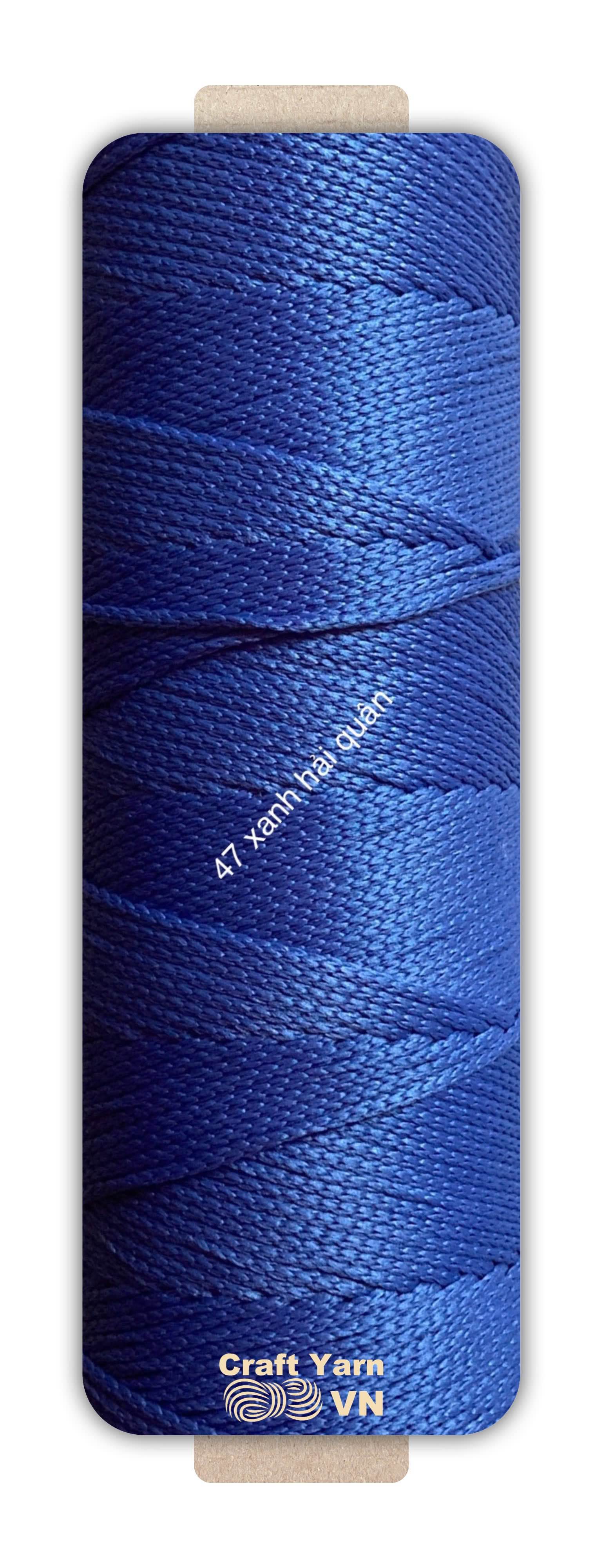 Sợi dệt Craft Yarn 2mm màu trơn