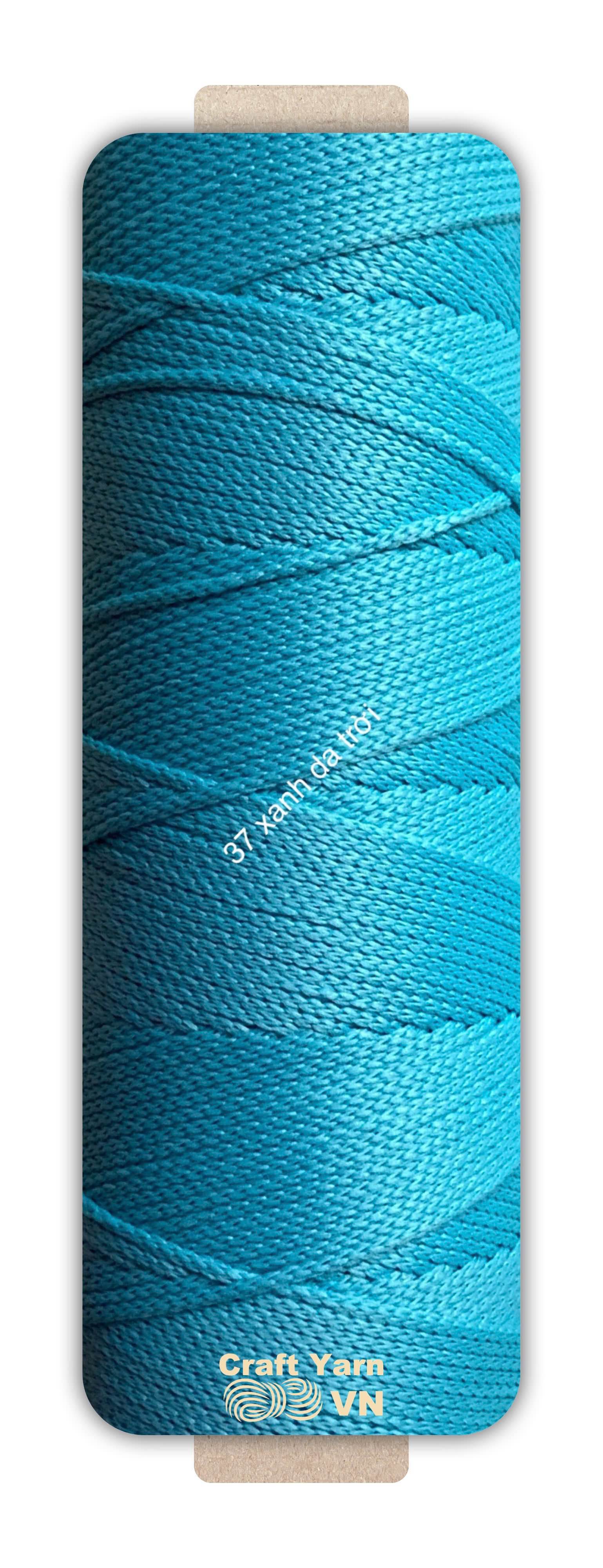 Sợi dệt Craft Yarn 2mm màu trơn