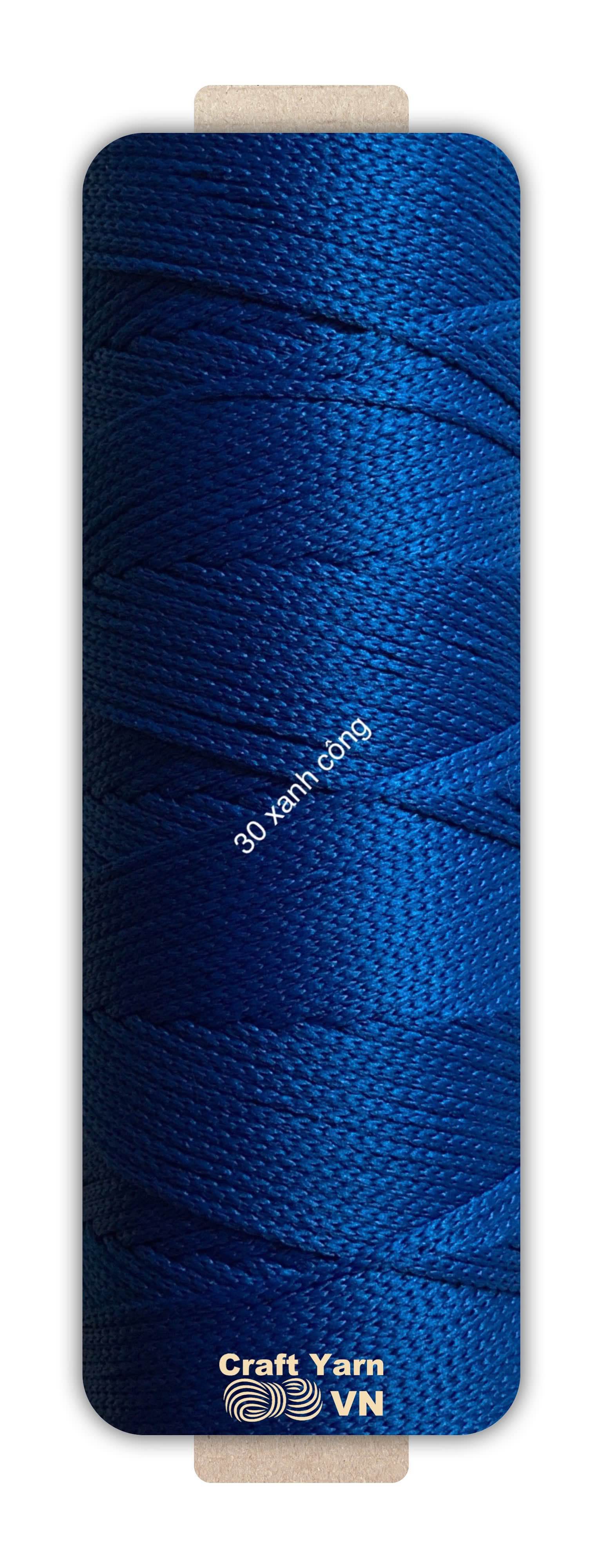 Sợi dệt Craft Yarn 2mm màu trơn