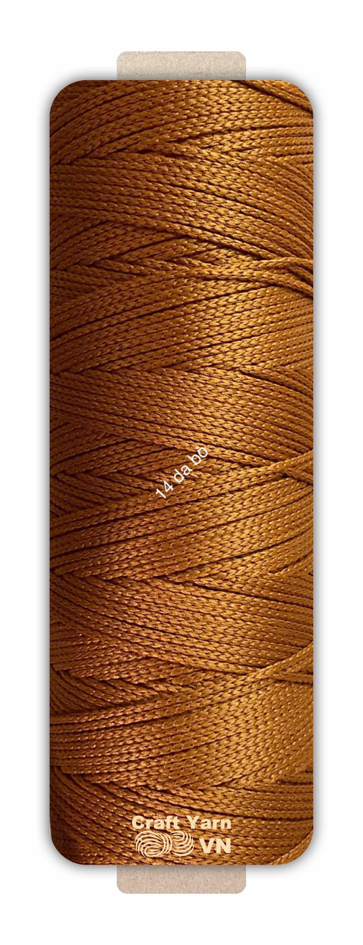 Sợi dệt Craft Yarn 2mm màu trơn