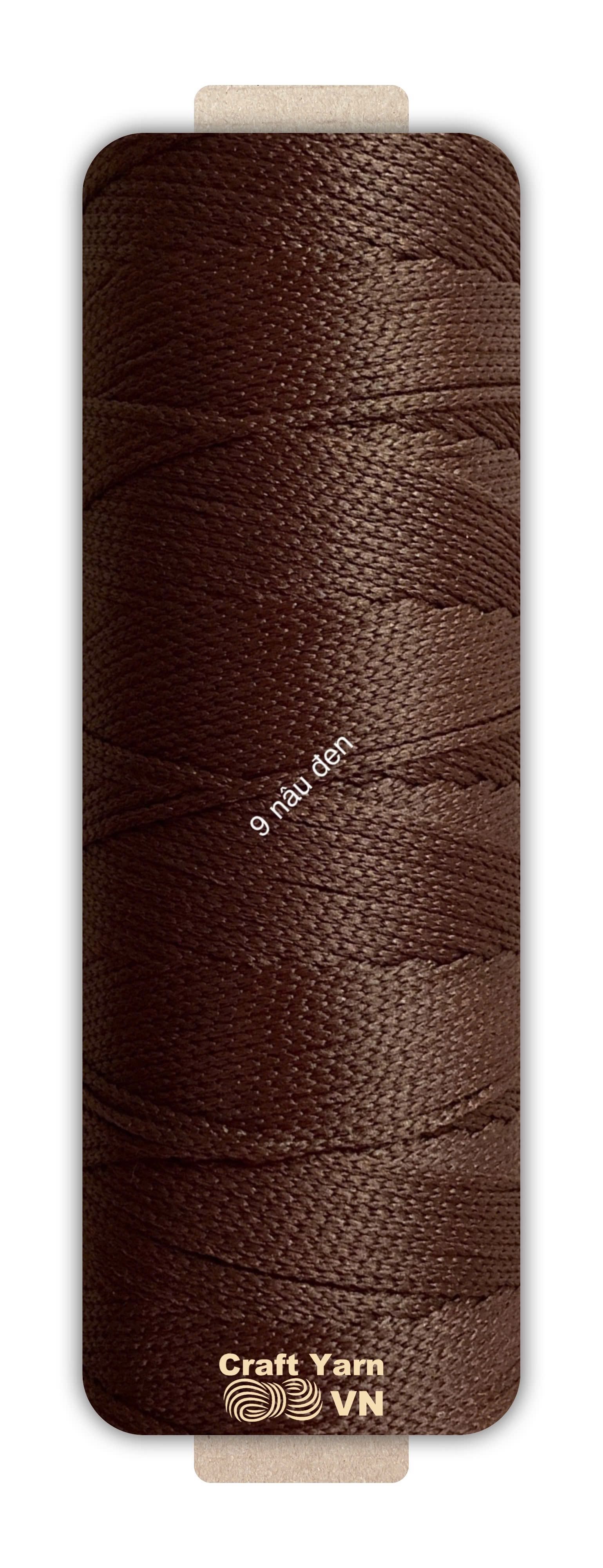 Sợi dệt Craft Yarn 2mm màu trơn