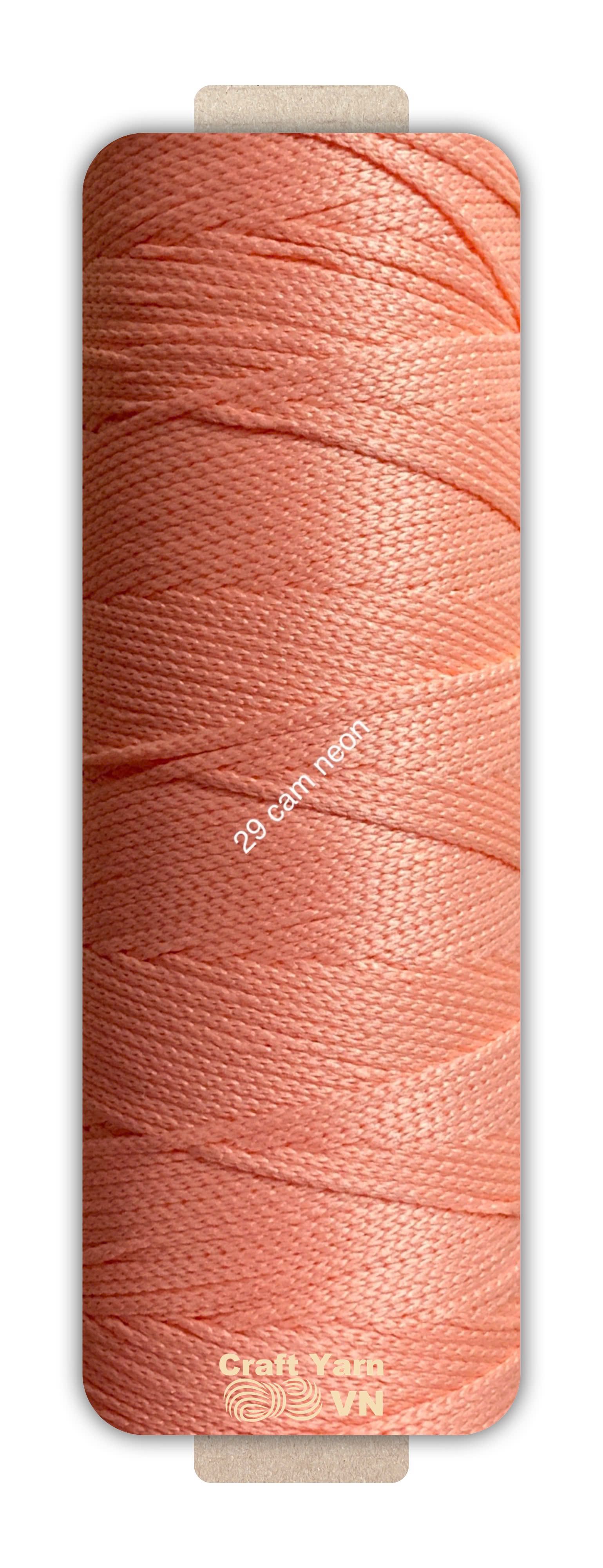 Sợi dệt Craft Yarn 2mm màu trơn