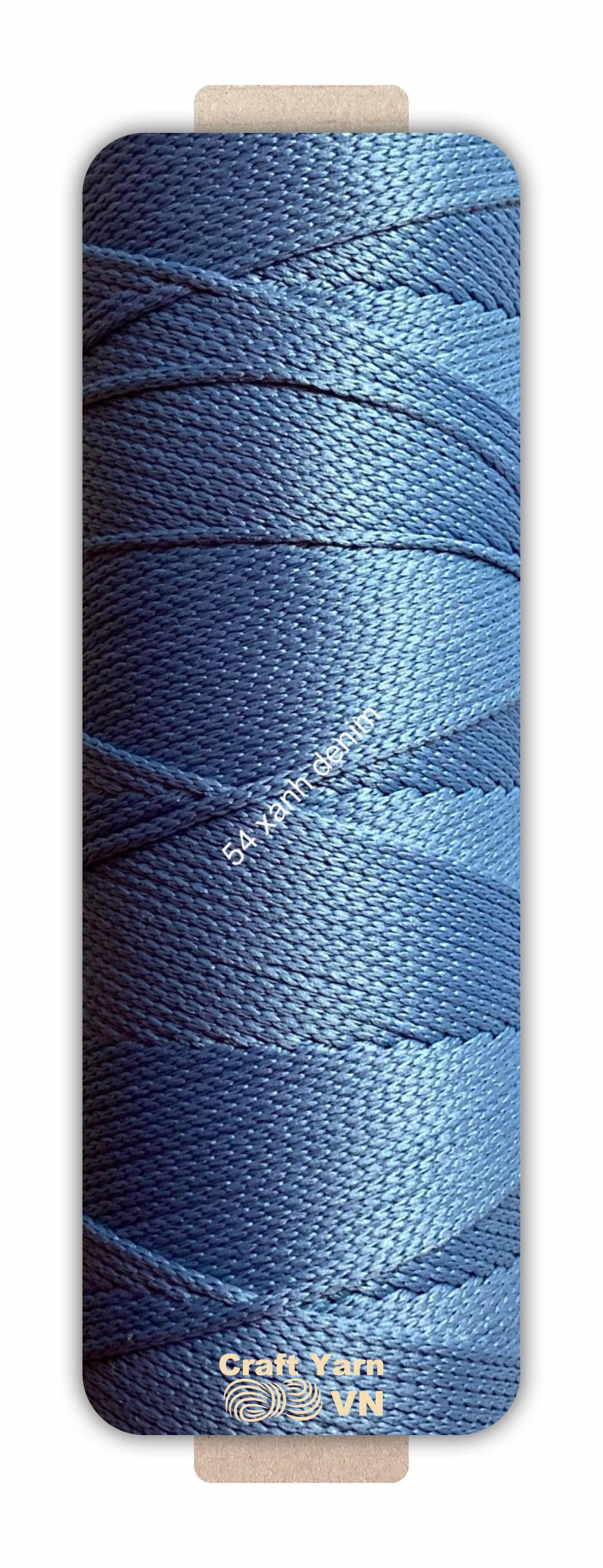 Sợi dệt Craft Yarn 2mm màu trơn