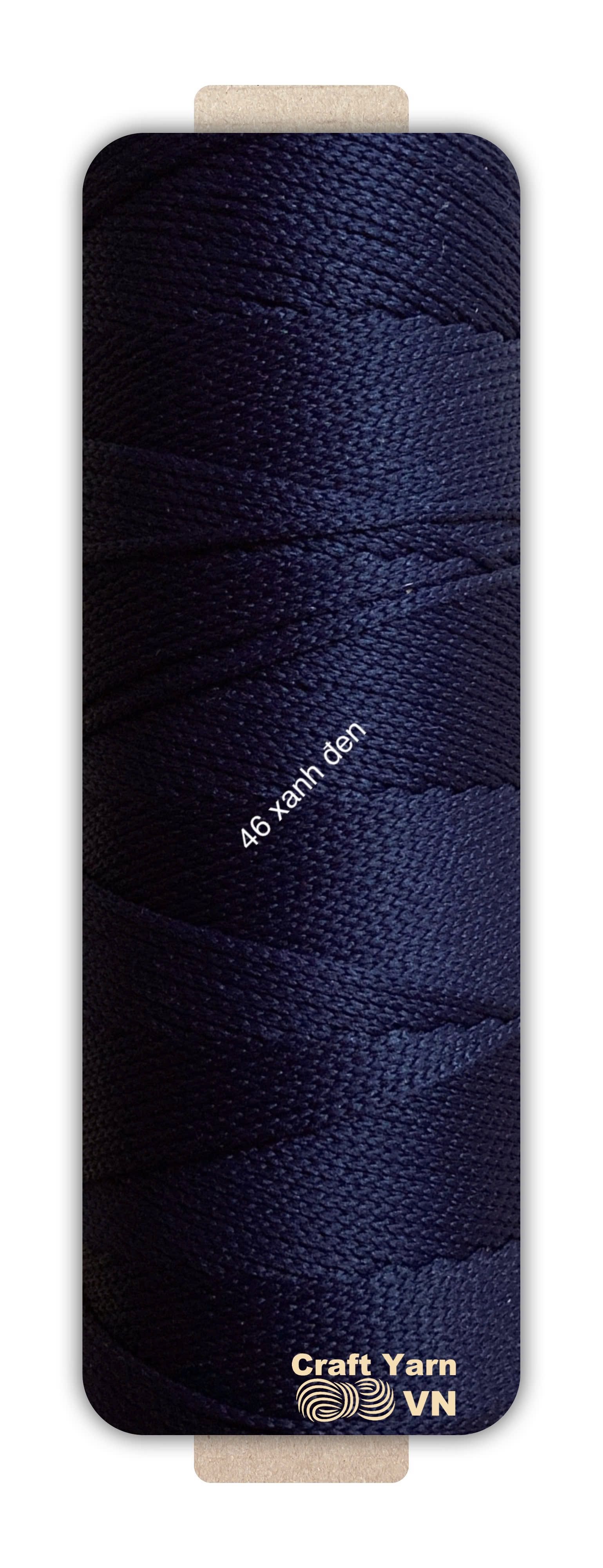 Sợi dệt Craft Yarn 2mm màu trơn