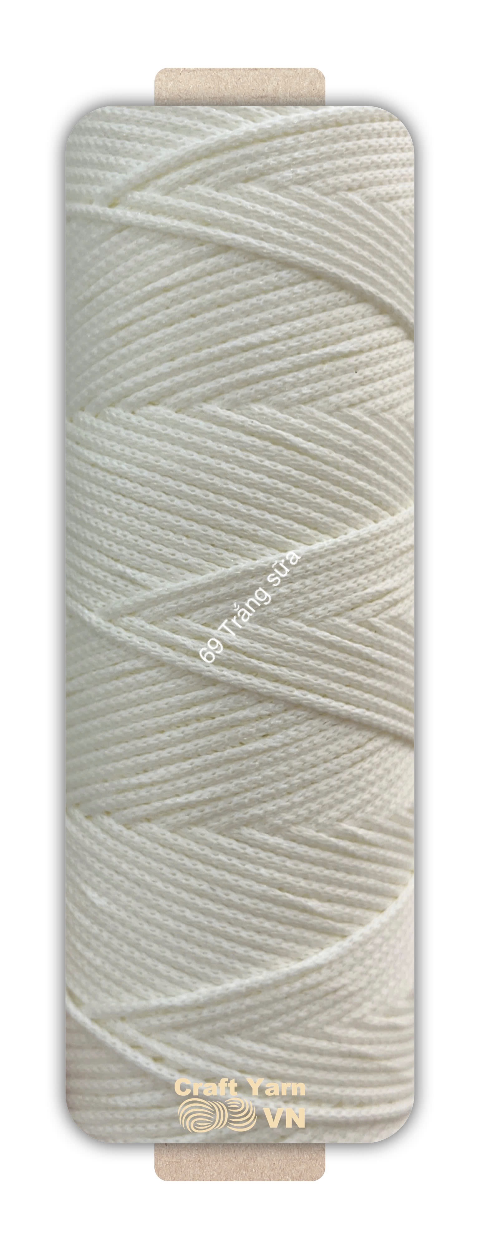 Sợi dệt Craft Yarn 2mm màu trơn