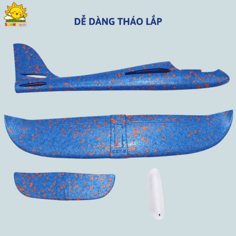 Đồ chơi phóng máy bay bằng xốp, chất liệu EPP cao cấp bền đẹp, đồ chơi an toàn cho bé, chứng nhận Intertek - Sunny Kids