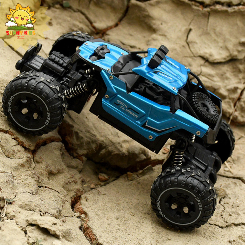 Xe Đồ chơi Điều khiển từ xa Climbing Car, Vỏ ốp Hợp Kim siêu bền, đèn chiếu sáng, 2.4GHz, phạm vi 35m, 1:16 - Sunny Kids