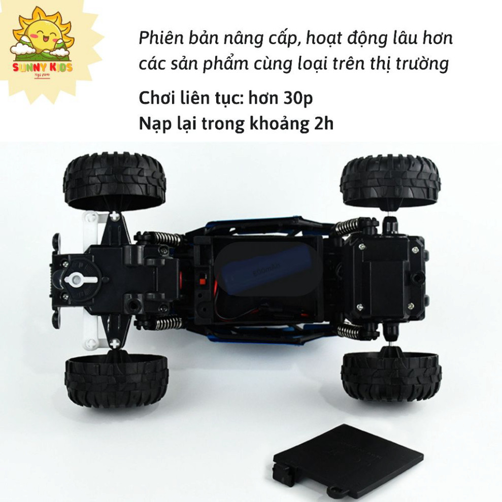 Xe Đồ chơi Điều khiển từ xa Climbing Car, Vỏ ốp Hợp Kim siêu bền, đèn chiếu sáng, 2.4GHz, phạm vi 35m, 1:16 - Sunny Kids