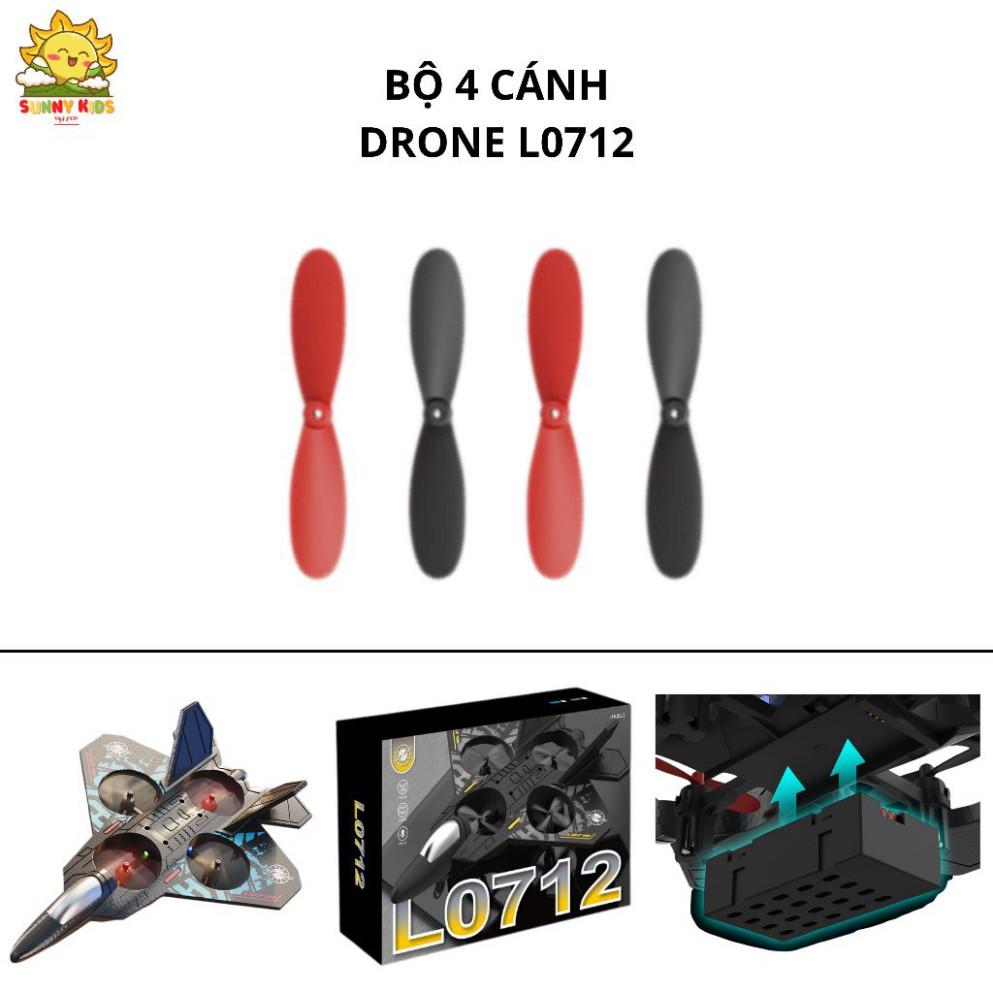 Bộ linh kiện Cánh quạt, Bánh lăn cho Máy bay xốp, Máy bay trực thăng và Drone Điều khiển từ xa của Sunny Kids