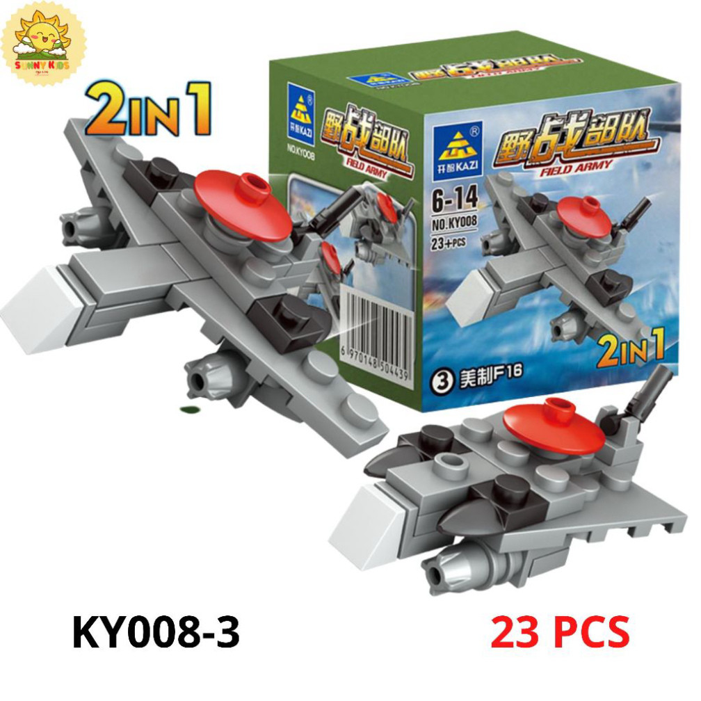 Đồ Chơi Lắp Ráp Hình Khối 2 IN 1, Kích Thước Nhỏ, Chi Tiết Chắc Chắn, Đồ Chơi Lắp Ghép Mô Hình Xe Ô Tô  - Sunny Kids