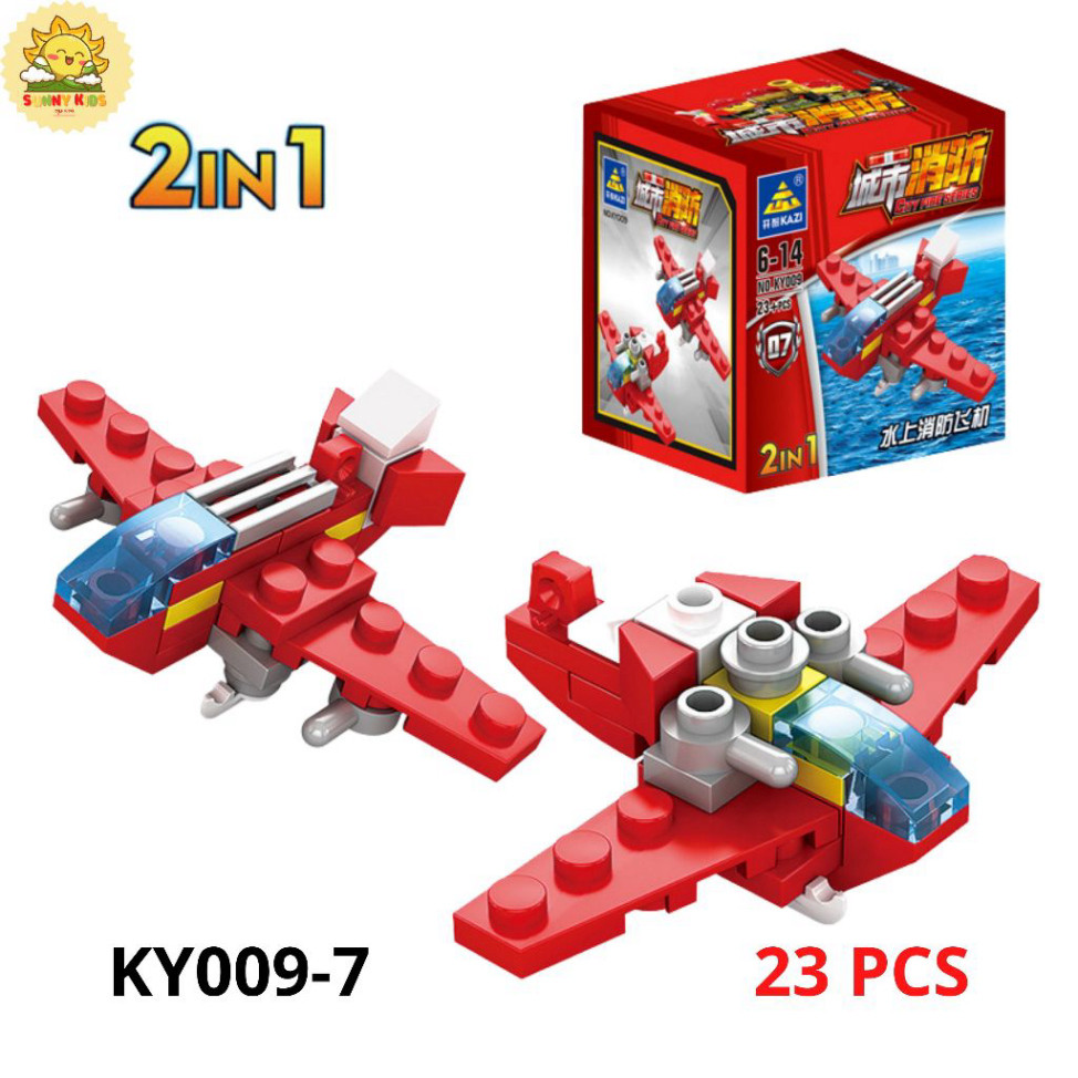 Đồ Chơi Lắp Ráp Hình Khối 2 IN 1, Kích Thước Nhỏ, Chi Tiết Chắc Chắn, Đồ Chơi Lắp Ghép Mô Hình Xe Ô Tô  - Sunny Kids
