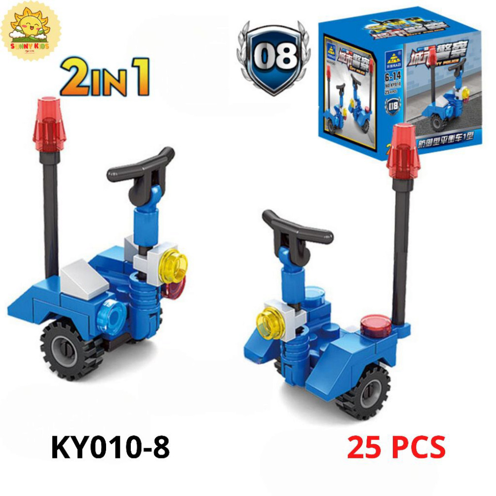 Đồ Chơi Lắp Ráp Hình Khối 2 IN 1, Kích Thước Nhỏ, Chi Tiết Chắc Chắn, Đồ Chơi Lắp Ghép Mô Hình Xe Ô Tô  - Sunny Kids