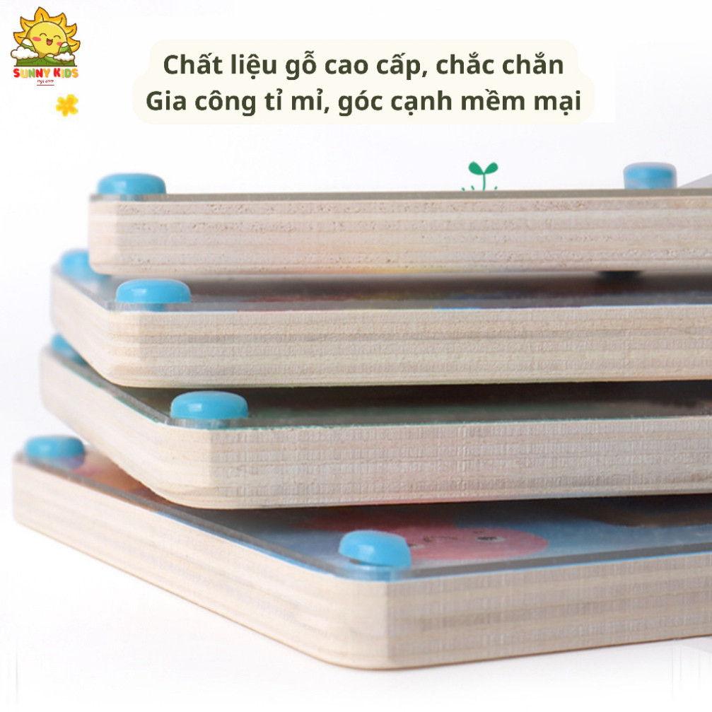 Đồ Chơi Mê Cung Bằng Gỗ, Di Chuyển Bi Giúp Bé Nhận Diện Màu Sắc Và Khéo Léo Hơn, Đồ Chơi Montessori Cho Bé - Sunny Kids