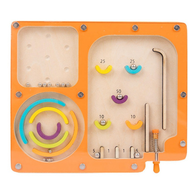 Đồ Chơi Bằng Gỗ Pinball, Rèn Luyện Đôi Tay Khéo Léo Và Sự Kiên Nhẫn Cho Bé, Rời Xa Các Trò Chơi Điện Tử - Sunny Kids