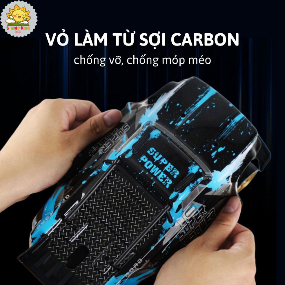 Xe Đua Q123 Tốc Độ Cao, Dẫn Động 2 Cầu Mạnh Mẽ, Điều Khiển Từ Xa 2.4GHz, 2 Bộ Bánh Driff Chuyên Nghiệp - Sunny Kids