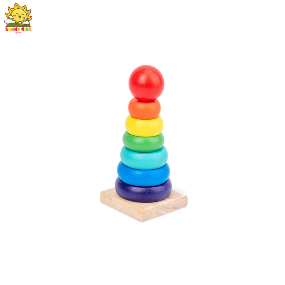 Đồ Chơi Gỗ Thông Minh Cho Bé , Gỗ Được Làm Min, Bo Tròn, Sơn Nước An Toàn, Đồ Chơi Montessori Dưới 3 Tuổi - Sunny Kids
