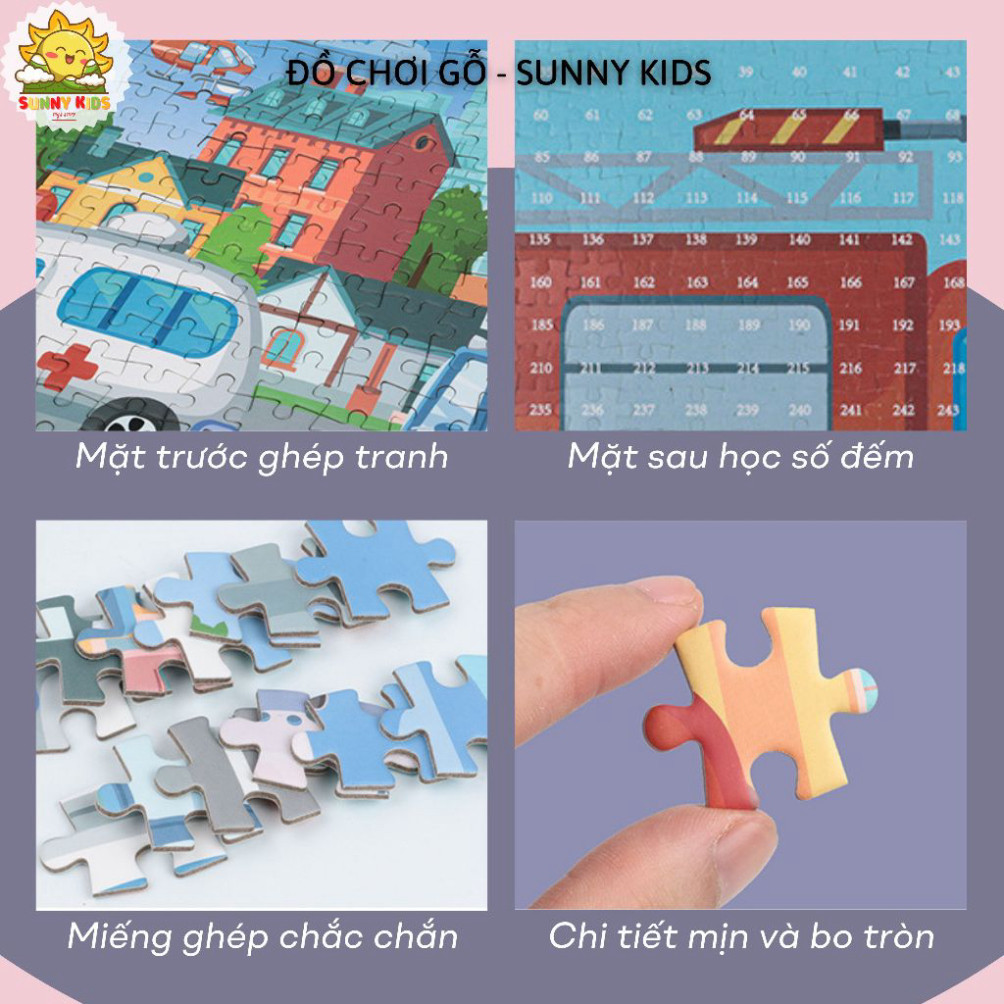 Tranh Ghép Loại Lớn 500 Và 1000 Miếng, Đồ Chơi Gỗ Lắp Ghép Với Hộp Quà Sang Trọng Làm Quà Sinh Nhật Cho Bé - Sunny Kids