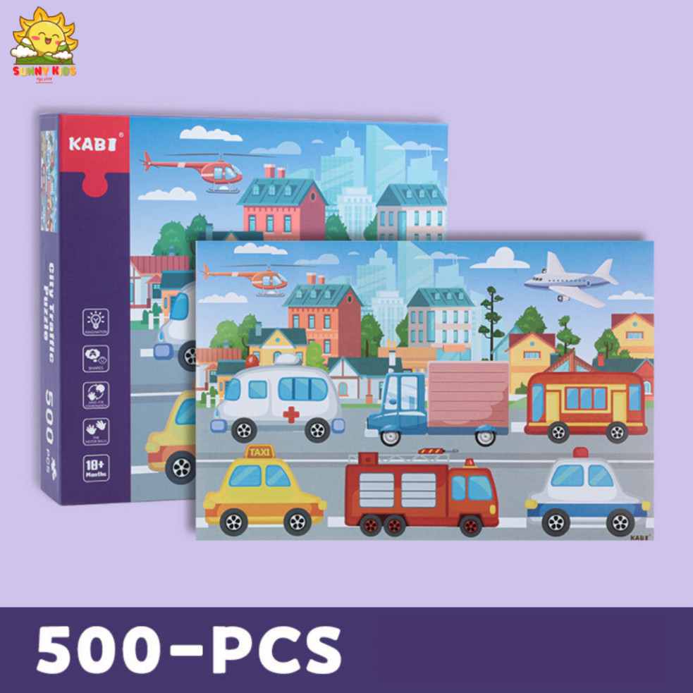 Tranh Ghép Loại Lớn 500 Và 1000 Miếng, Đồ Chơi Gỗ Lắp Ghép Với Hộp Quà Sang Trọng Làm Quà Sinh Nhật Cho Bé - Sunny Kids