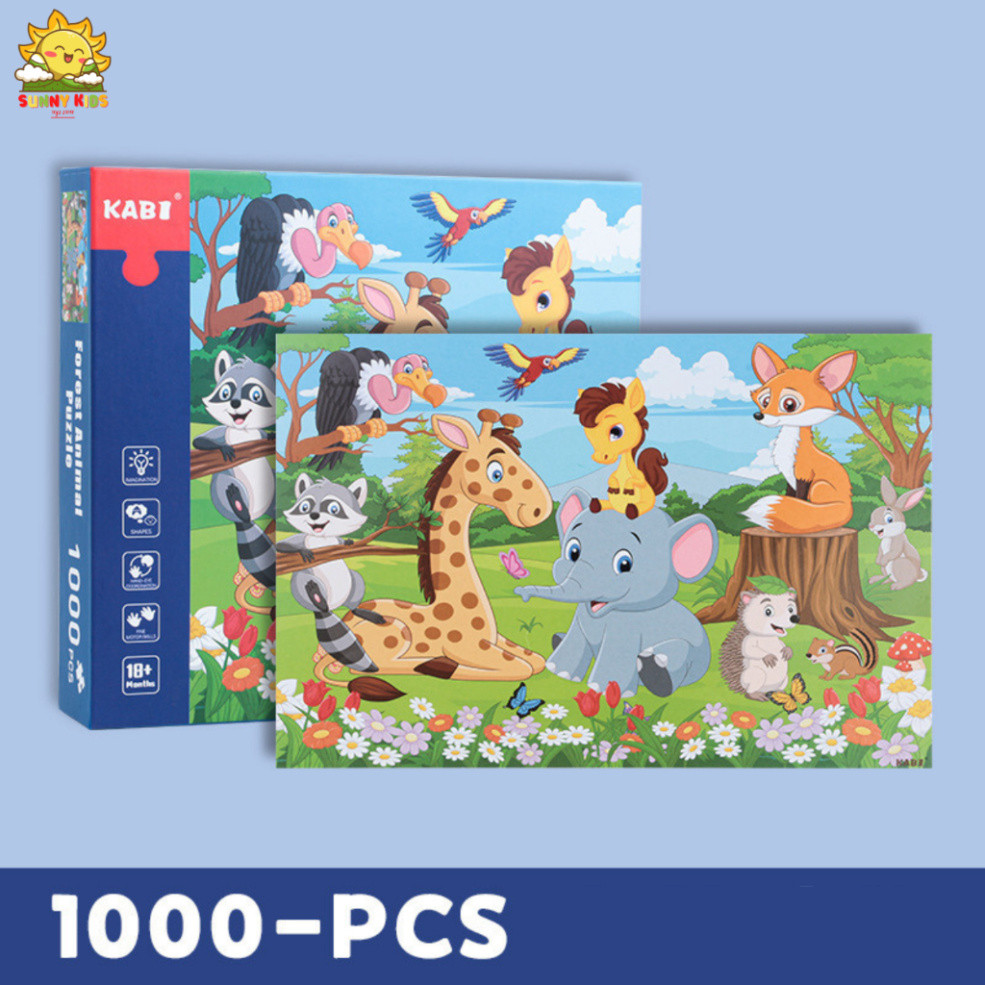 Tranh Ghép Loại Lớn 500 Và 1000 Miếng, Đồ Chơi Gỗ Lắp Ghép Với Hộp Quà Sang Trọng Làm Quà Sinh Nhật Cho Bé - Sunny Kids