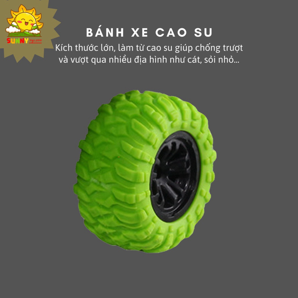 Xe rác đồ chơi, bánh xe lớn bằng cao su, Bộ xe ô tô đồ chơi cho bé có 4 loại cho bé khám phá về môi trường - Sunny Kids