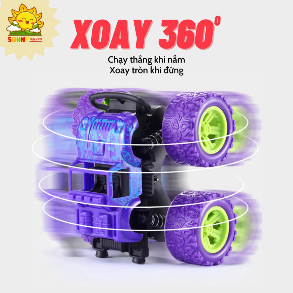 Xe ô tô đồ chơi kiểu dáng xe địa hình mini, xe quán tính 2 cầu, giảm sóc 4 bánh, lốp xe bằng cao su an toàn - Sunny Kids