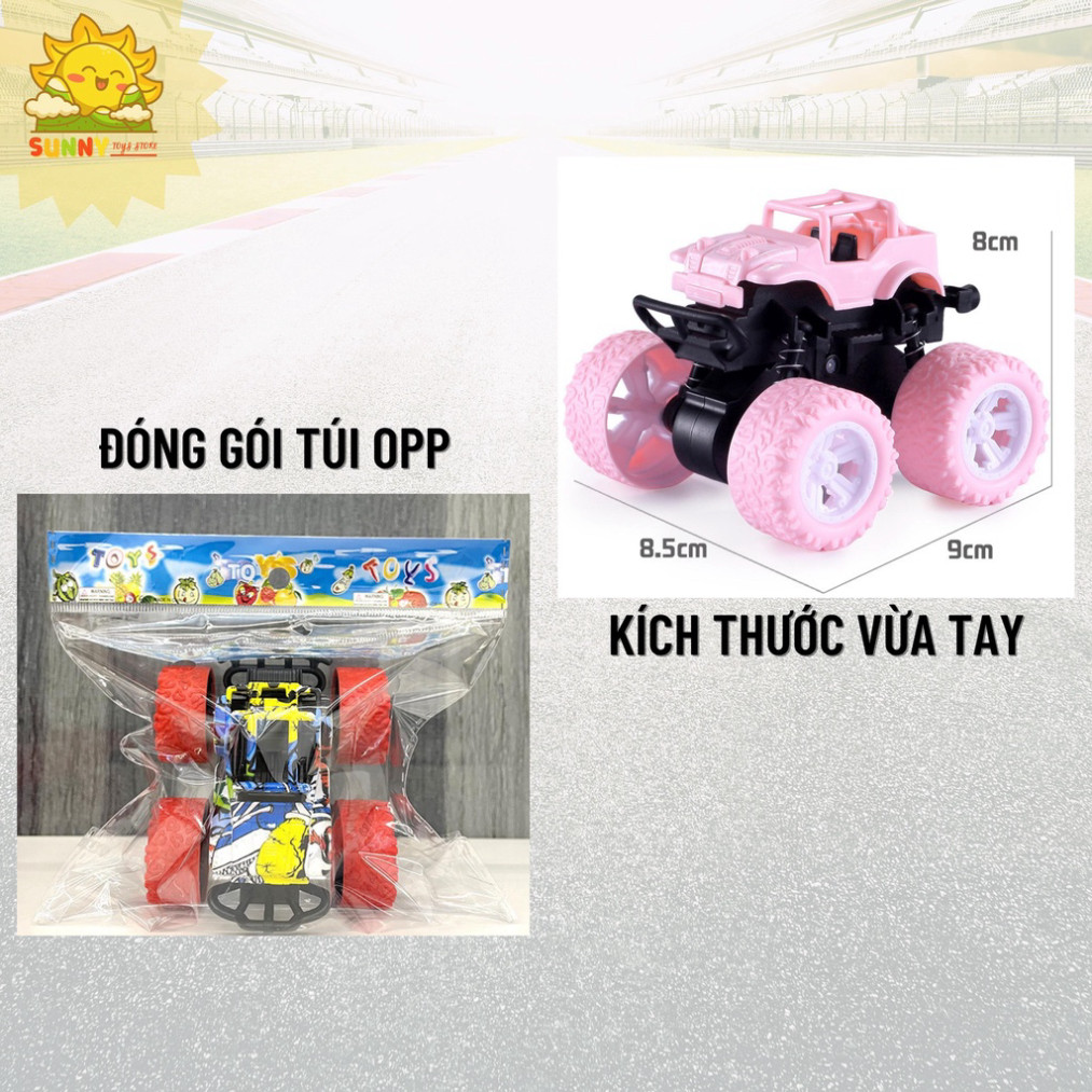 Xe ô tô đồ chơi kiểu dáng xe địa hình mini, xe quán tính 2 cầu, giảm sóc 4 bánh, lốp xe bằng cao su an toàn - Sunny Kids