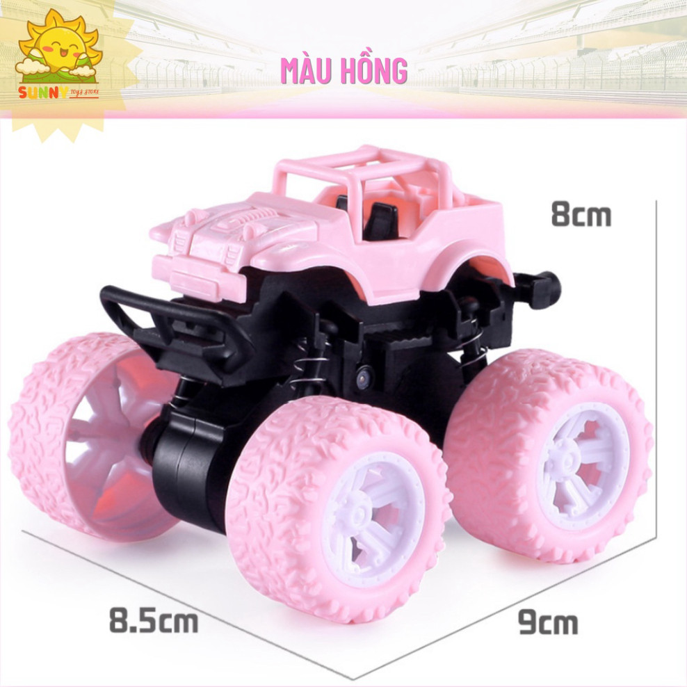Xe ô tô đồ chơi kiểu dáng xe địa hình mini, xe quán tính 2 cầu, giảm sóc 4 bánh, lốp xe bằng cao su an toàn - Sunny Kids