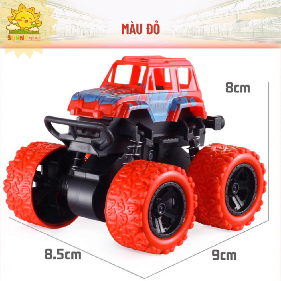 Xe ô tô đồ chơi kiểu dáng xe địa hình mini, xe quán tính 2 cầu, giảm sóc 4 bánh, lốp xe bằng cao su an toàn - Sunny Kids