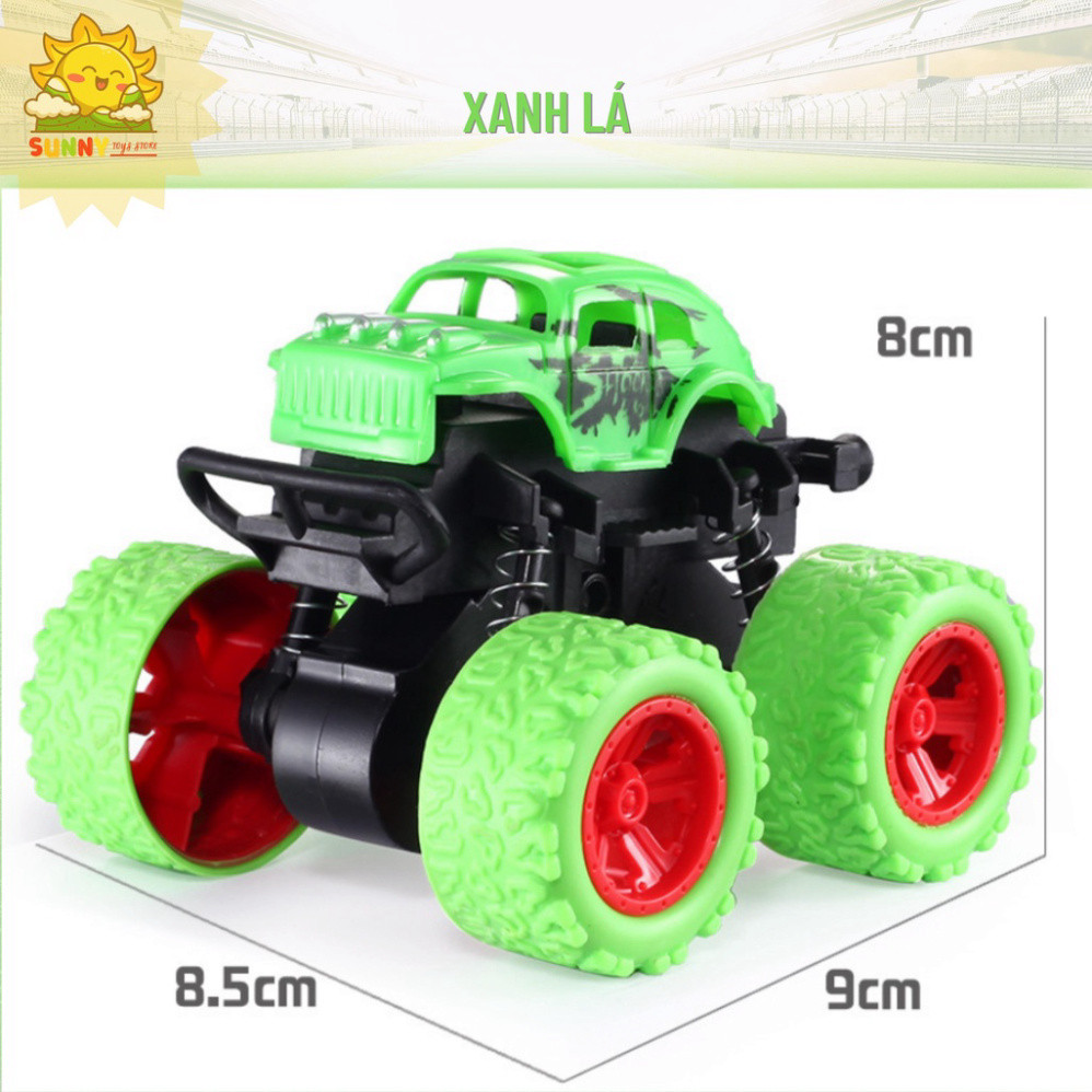 Xe ô tô đồ chơi kiểu dáng xe địa hình mini, xe quán tính 2 cầu, giảm sóc 4 bánh, lốp xe bằng cao su an toàn - Sunny Kids