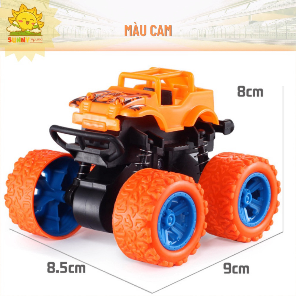 Xe ô tô đồ chơi kiểu dáng xe địa hình mini, xe quán tính 2 cầu, giảm sóc 4 bánh, lốp xe bằng cao su an toàn - Sunny Kids