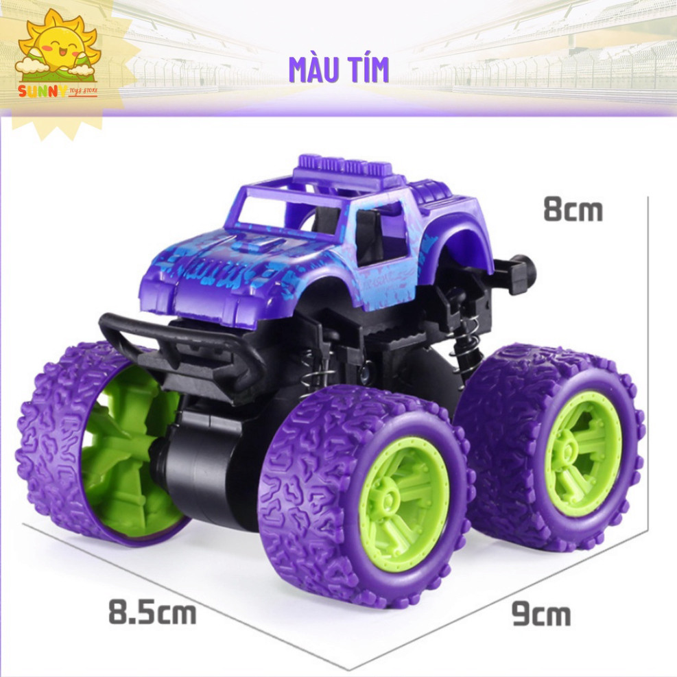 Xe ô tô đồ chơi kiểu dáng xe địa hình mini, xe quán tính 2 cầu, giảm sóc 4 bánh, lốp xe bằng cao su an toàn - Sunny Kids