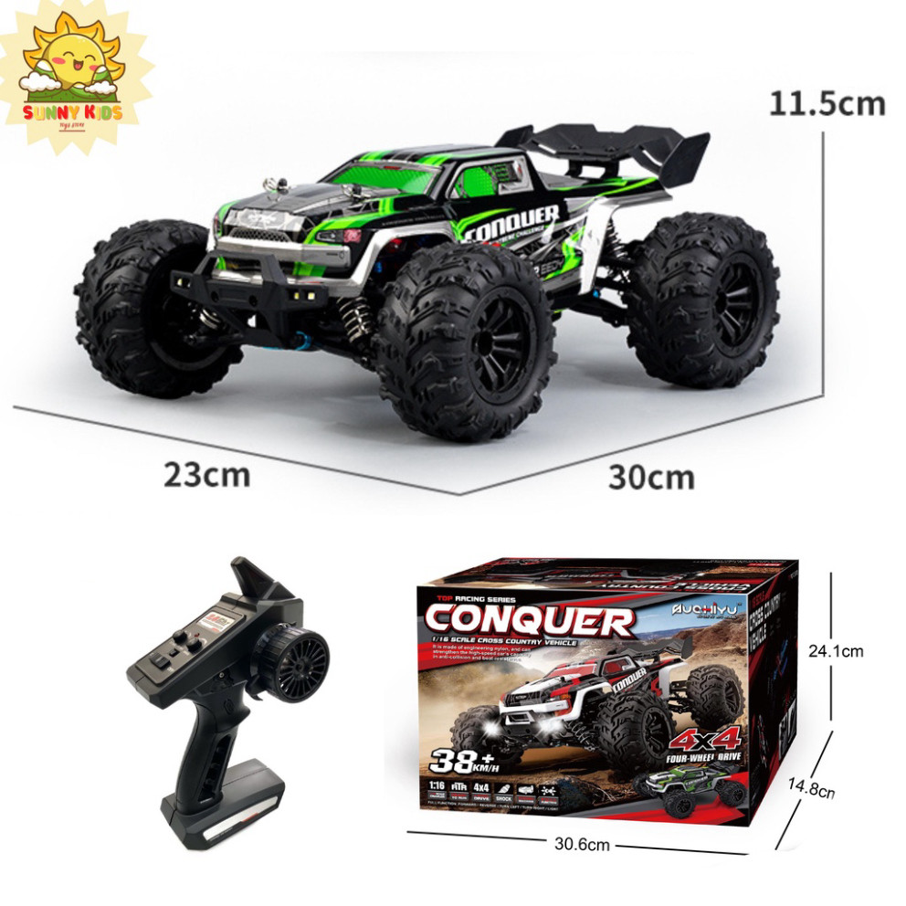 Xe Địa Hình Điều Khiển Từ Xa JJRC Q132 CONQUER, 1:16, Chức Năng Cao cấp, 38km/h, 80m, Drift, Off-road - Sunny Kids