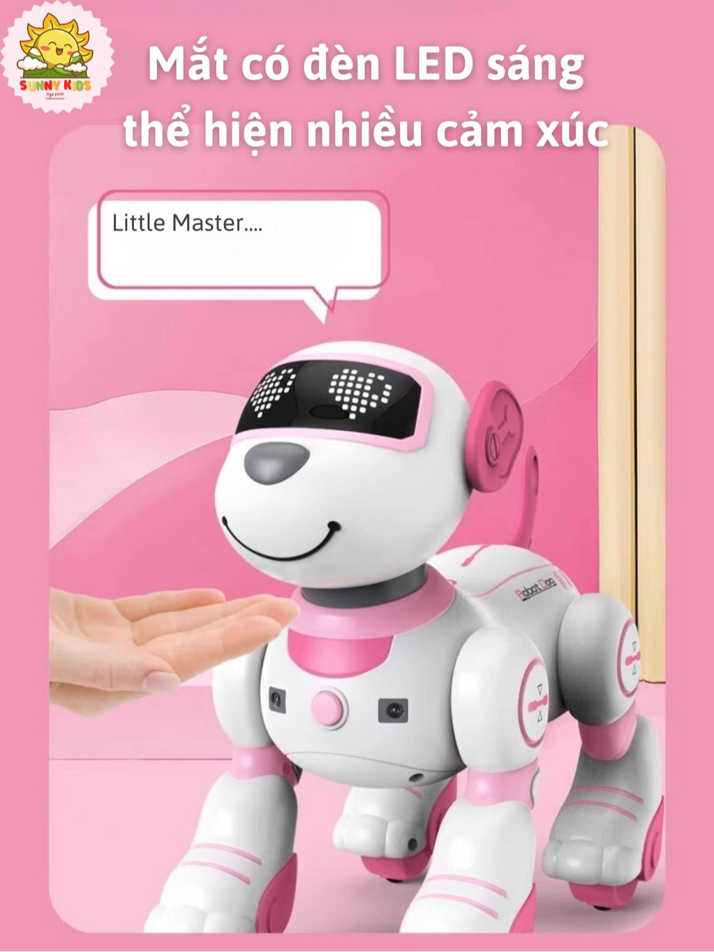 Chó Robot Đồ Chơi Dễ Thương Cho Bé Gái JJRC 1533, Đồ Chơi Cao Cấp, An Toàn, Nhiều Chức Năng Thông Minh - Sunny Kids