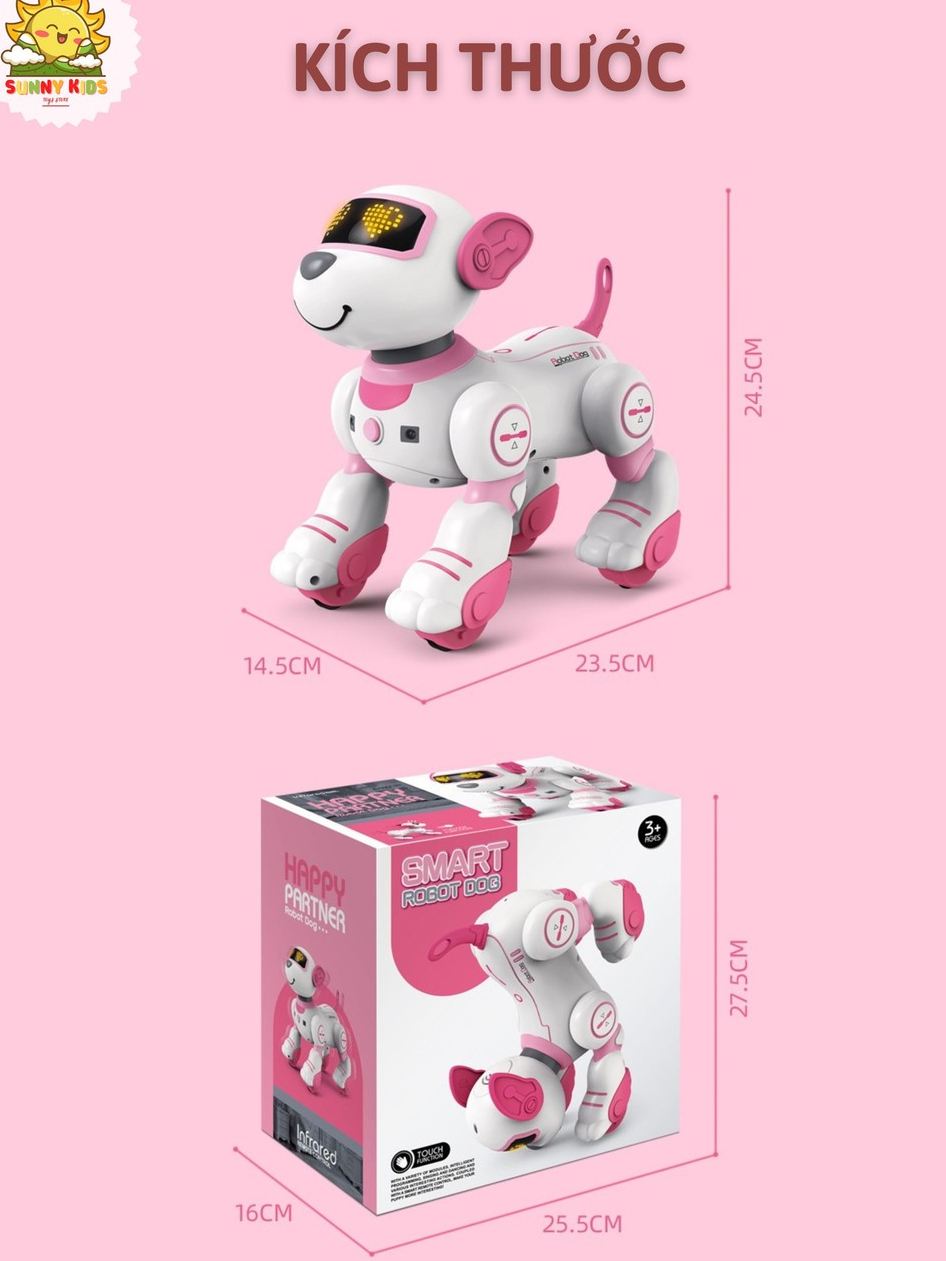 Chó Robot Đồ Chơi Dễ Thương Cho Bé Gái JJRC 1533, Đồ Chơi Cao Cấp, An Toàn, Nhiều Chức Năng Thông Minh - Sunny Kids
