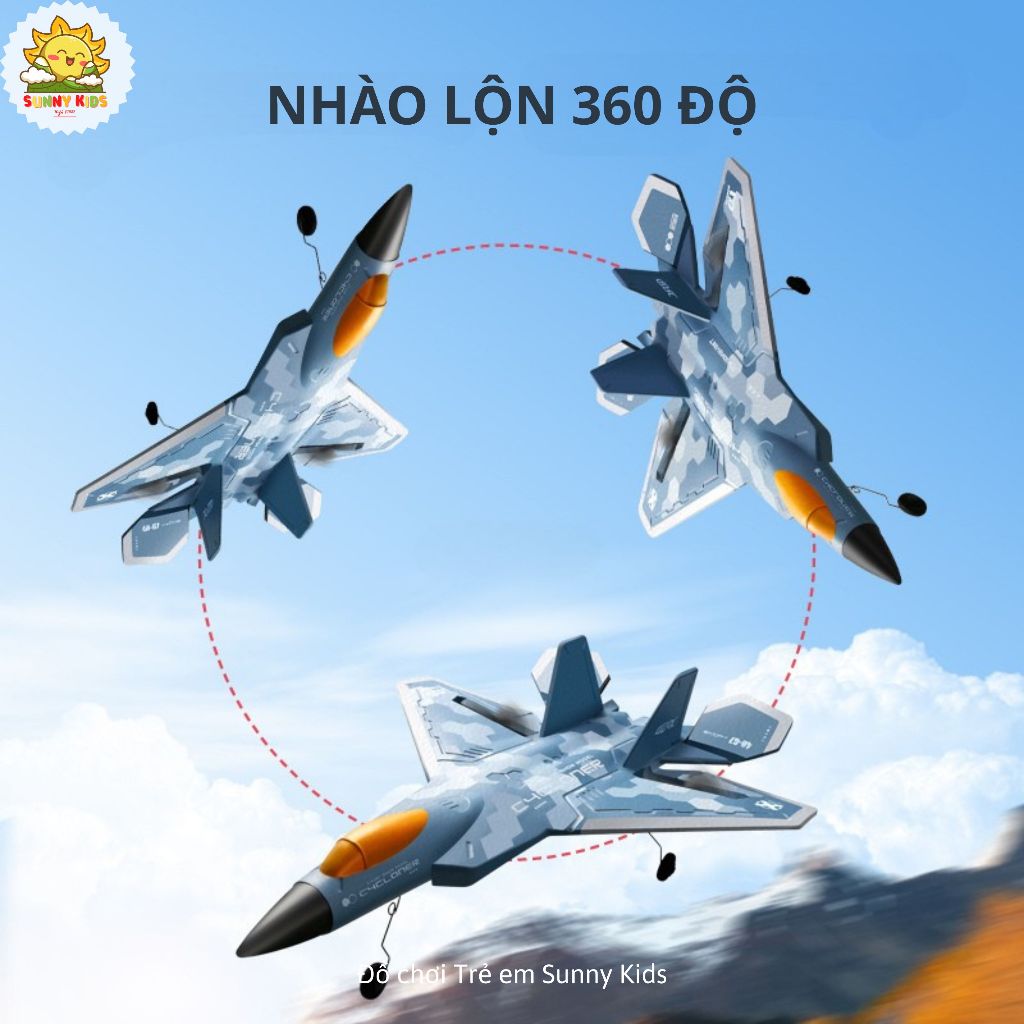 Máy Bay Điều Khiển Từ Xa 3 KÊNH 4DRC G7 Glider, Cánh Đuôi Chỉnh Điện Linh Hoạt, Hệ Thống Tự Hỗ Trợ Cân Bằng - Sunny Kids