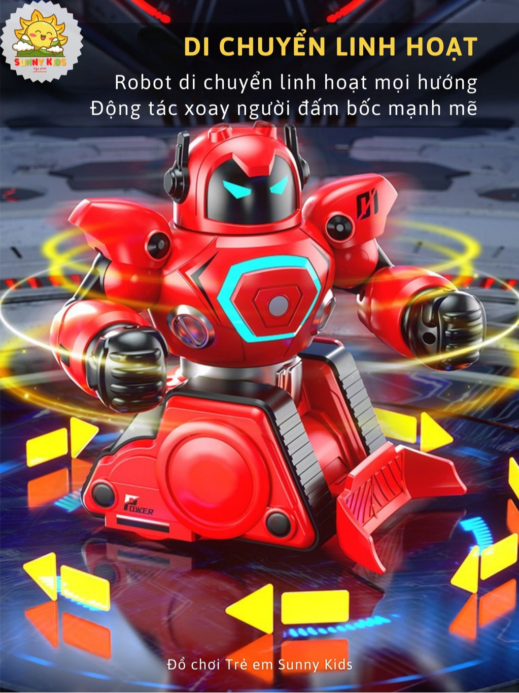 Bộ 2 Robot Đồ Chơi Điều Khiển Từ Xa R30 - Đấm Bốc, Đá Bóng Hấp Dẫn Cho 2 Bé - Nhựa ABS Cao Cấp, Bền Chắc - Sunny Kids