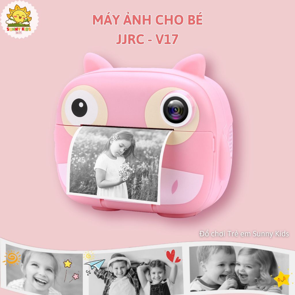 3 Cuộn Giấy In Của Máy Chụp Ảnh Trẻ Em JJRC V17 Và V19, Khổ Giấy 56mm, In 80 hình/cuộn - Sunny Kids