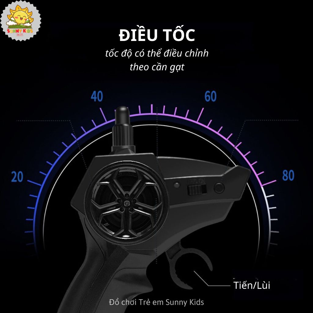 Xe Đồ Chơi Điều Khiển từ xa JJRC Q102, Có Điều Tốc, Kích Thước Lớn, Kiểu Dáng Xe Địa Hình Lớn, Đèn Led Sáng - Sunny Kids