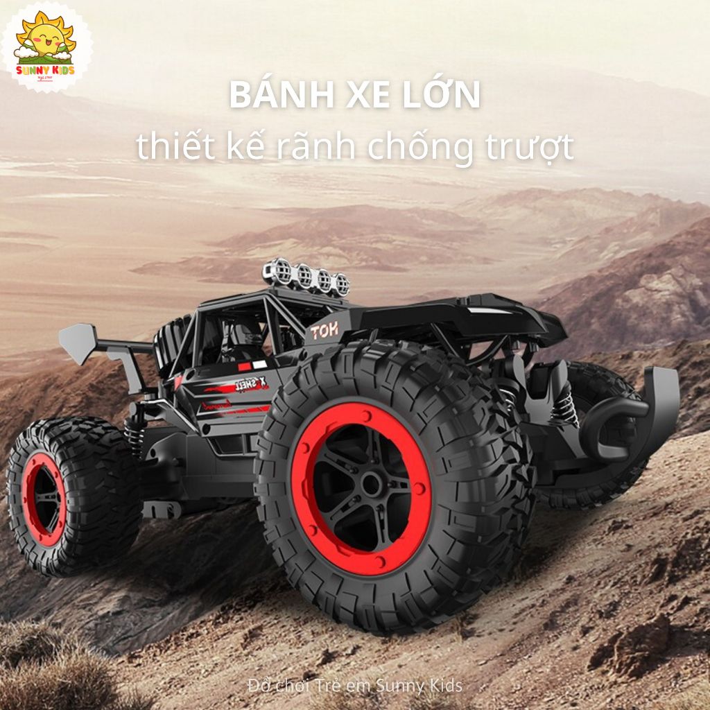 Xe Đồ Chơi Điều Khiển từ xa JJRC Q102, Có Điều Tốc, Kích Thước Lớn, Kiểu Dáng Xe Địa Hình Lớn, Đèn Led Sáng - Sunny Kids