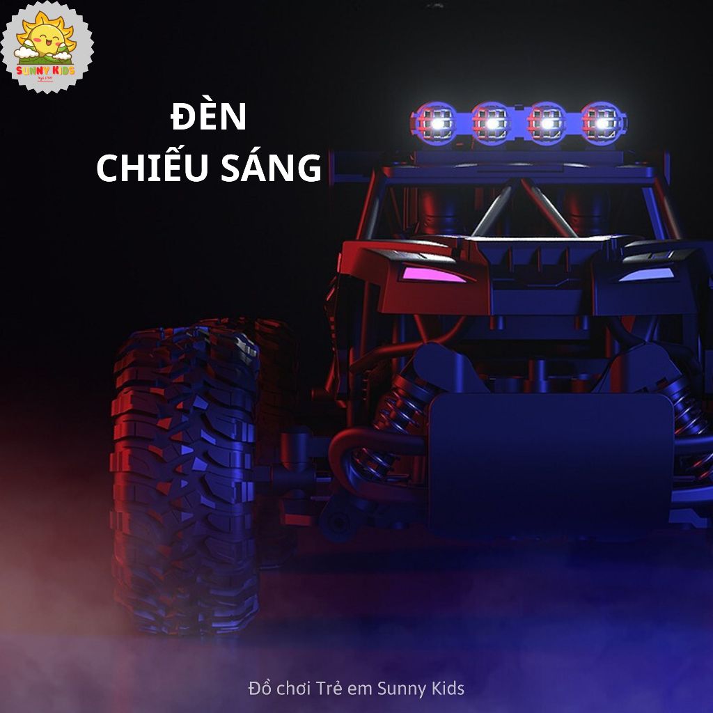 Xe Đồ Chơi Điều Khiển từ xa JJRC Q102, Có Điều Tốc, Kích Thước Lớn, Kiểu Dáng Xe Địa Hình Lớn, Đèn Led Sáng - Sunny Kids