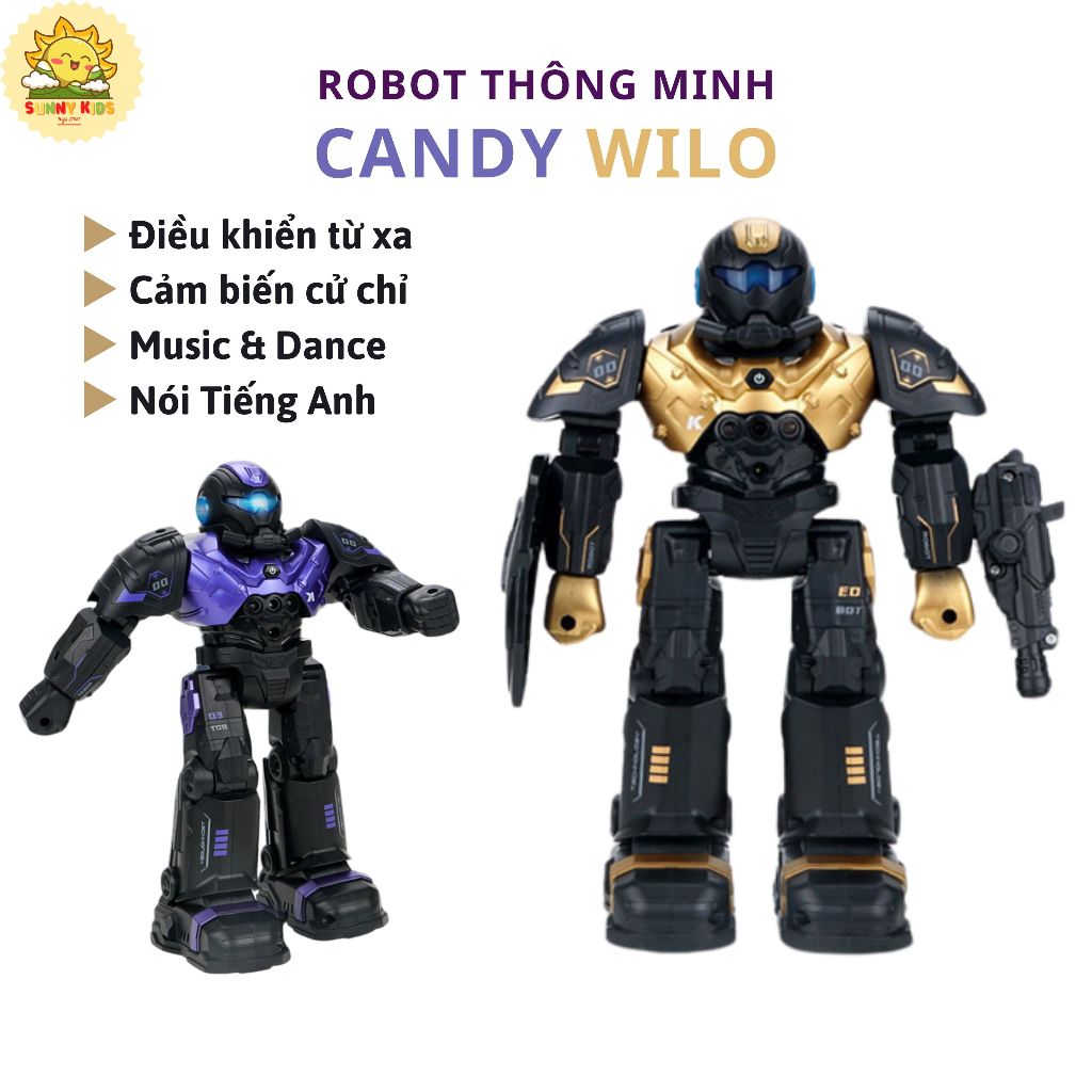 Robot Điều Khiển Từ Xa CADY Wilo JJRC R20, Di chuyển linh hoạt, Cảm biến cử chỉ, Đồ chơi Robot thông minh - Sunny Kids