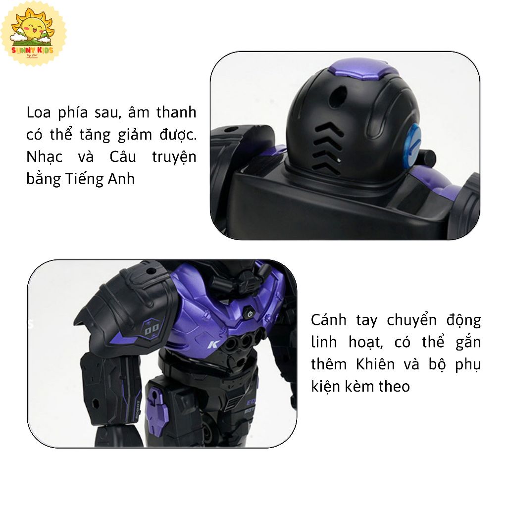 Robot Điều Khiển Từ Xa CADY Wilo JJRC R20, Di chuyển linh hoạt, Cảm biến cử chỉ, Đồ chơi Robot thông minh - Sunny Kids
