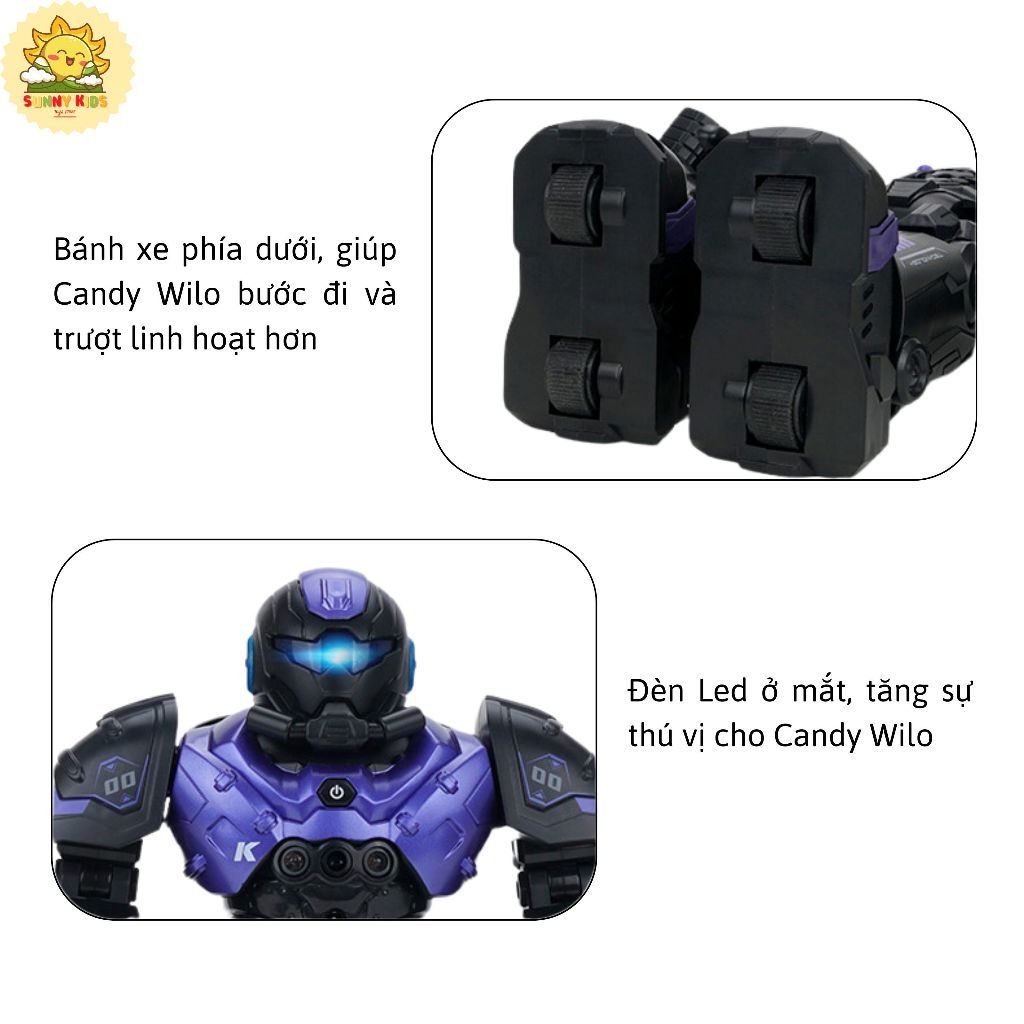 Robot Điều Khiển Từ Xa CADY Wilo JJRC R20, Di chuyển linh hoạt, Cảm biến cử chỉ, Đồ chơi Robot thông minh - Sunny Kids