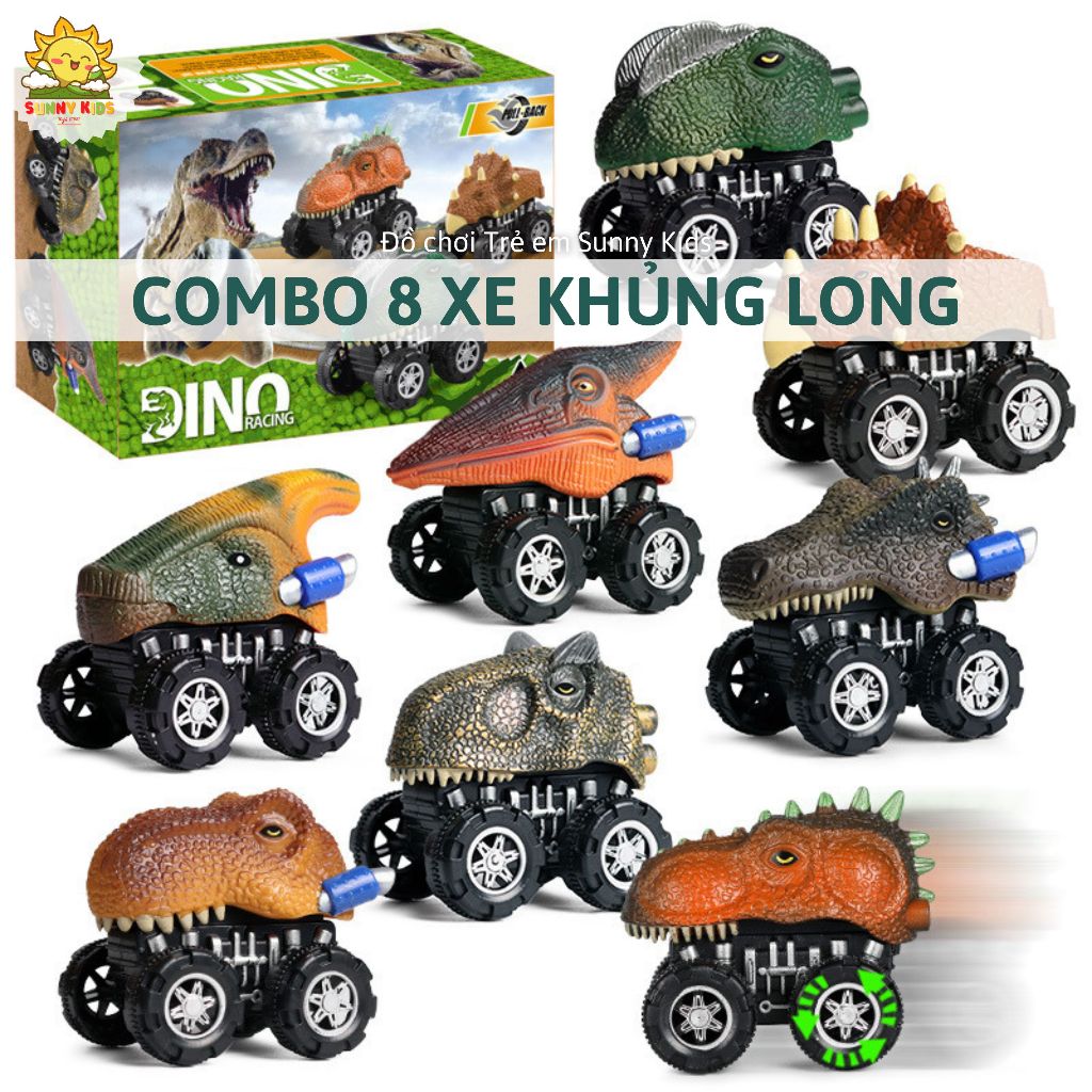 Xe Khủng Long Đồ Chơi cho Bé, Mẫu mã đa dạng, Chất liệu mềm mại, An toàn, Đồ chơi cho Bé từ 1 đến 3 Tuổi - Sunny Kids