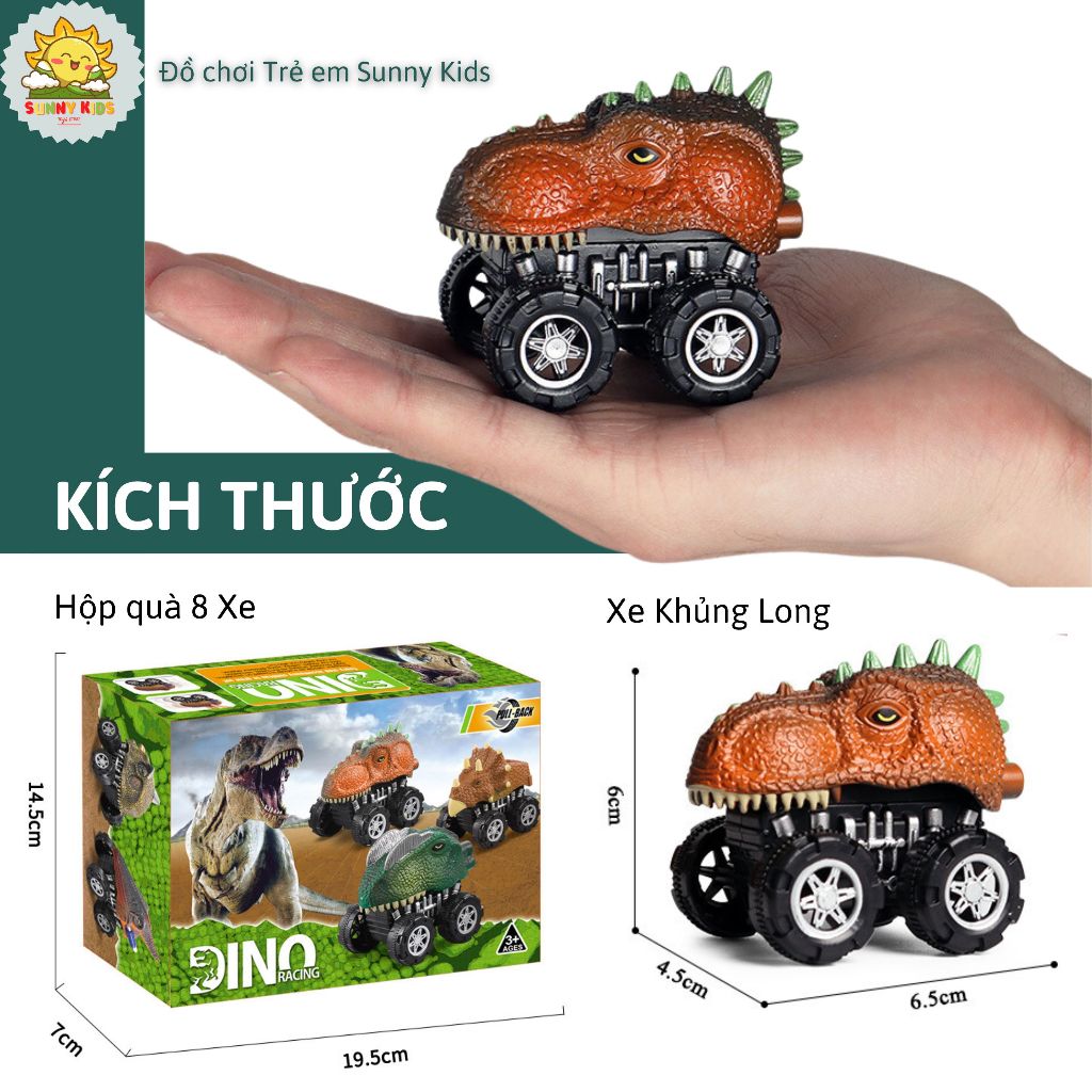 Xe Khủng Long Đồ Chơi cho Bé, Mẫu mã đa dạng, Chất liệu mềm mại, An toàn, Đồ chơi cho Bé từ 1 đến 3 Tuổi - Sunny Kids