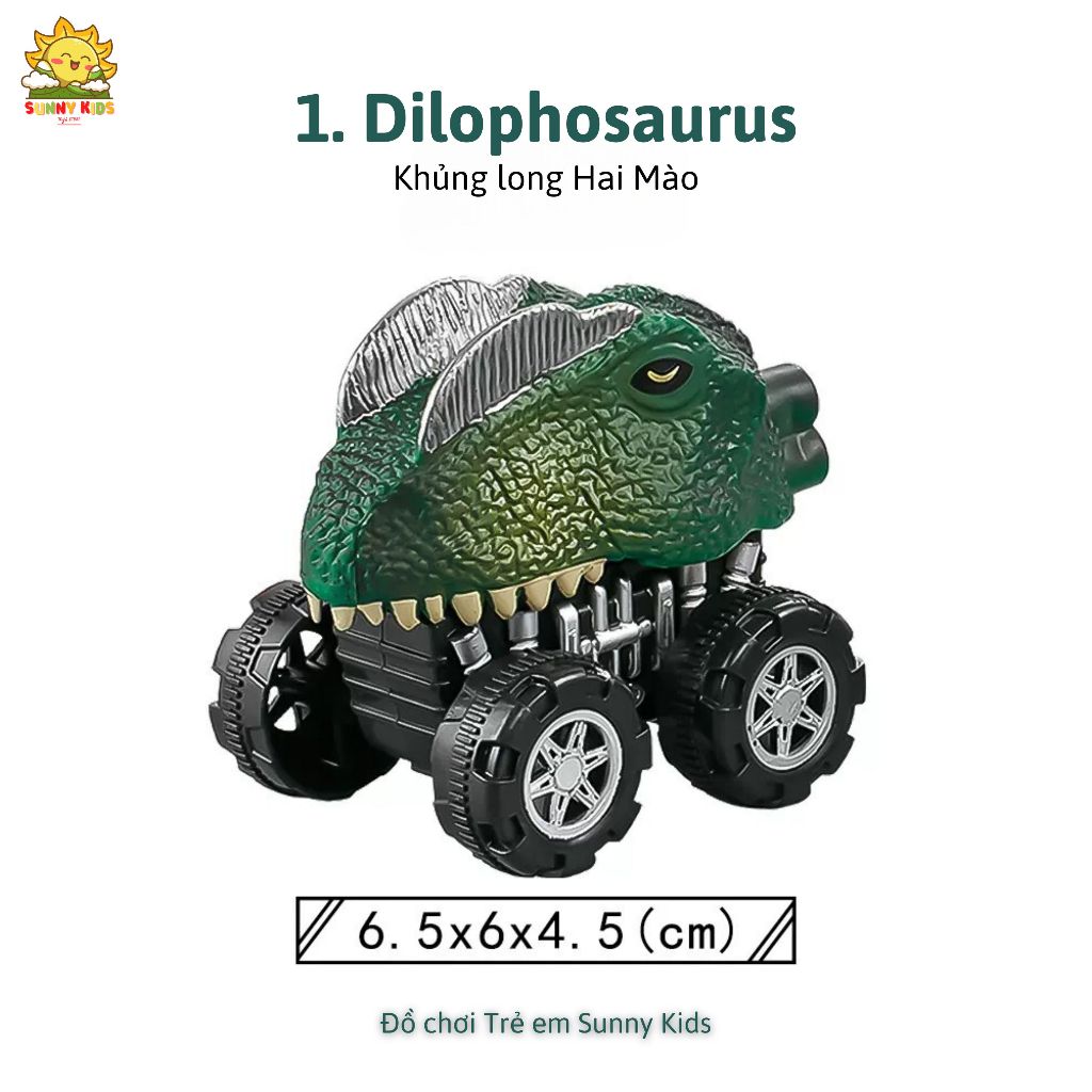 Xe Khủng Long Đồ Chơi cho Bé, Mẫu mã đa dạng, Chất liệu mềm mại, An toàn, Đồ chơi cho Bé từ 1 đến 3 Tuổi - Sunny Kids