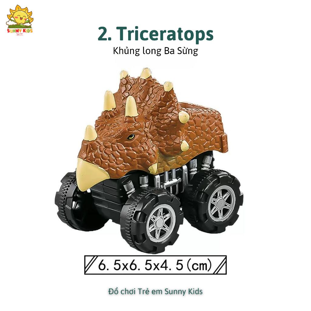 Xe Khủng Long Đồ Chơi cho Bé, Mẫu mã đa dạng, Chất liệu mềm mại, An toàn, Đồ chơi cho Bé từ 1 đến 3 Tuổi - Sunny Kids