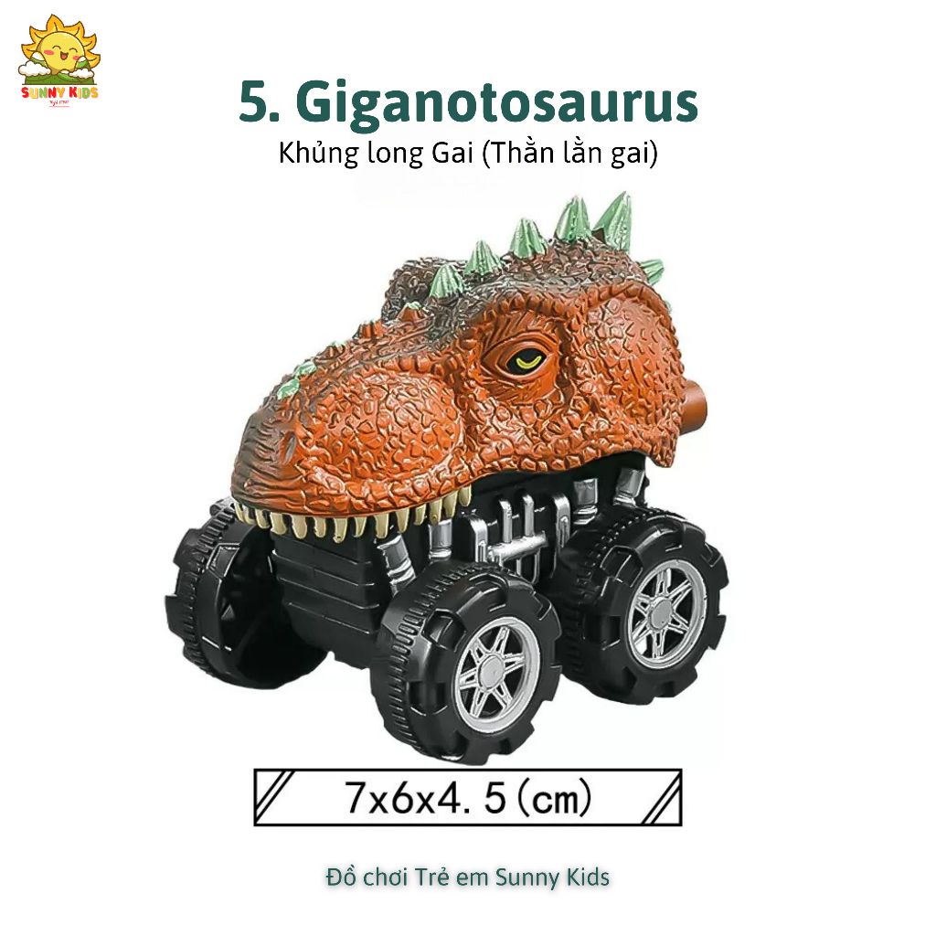 Xe Khủng Long Đồ Chơi cho Bé, Mẫu mã đa dạng, Chất liệu mềm mại, An toàn, Đồ chơi cho Bé từ 1 đến 3 Tuổi - Sunny Kids