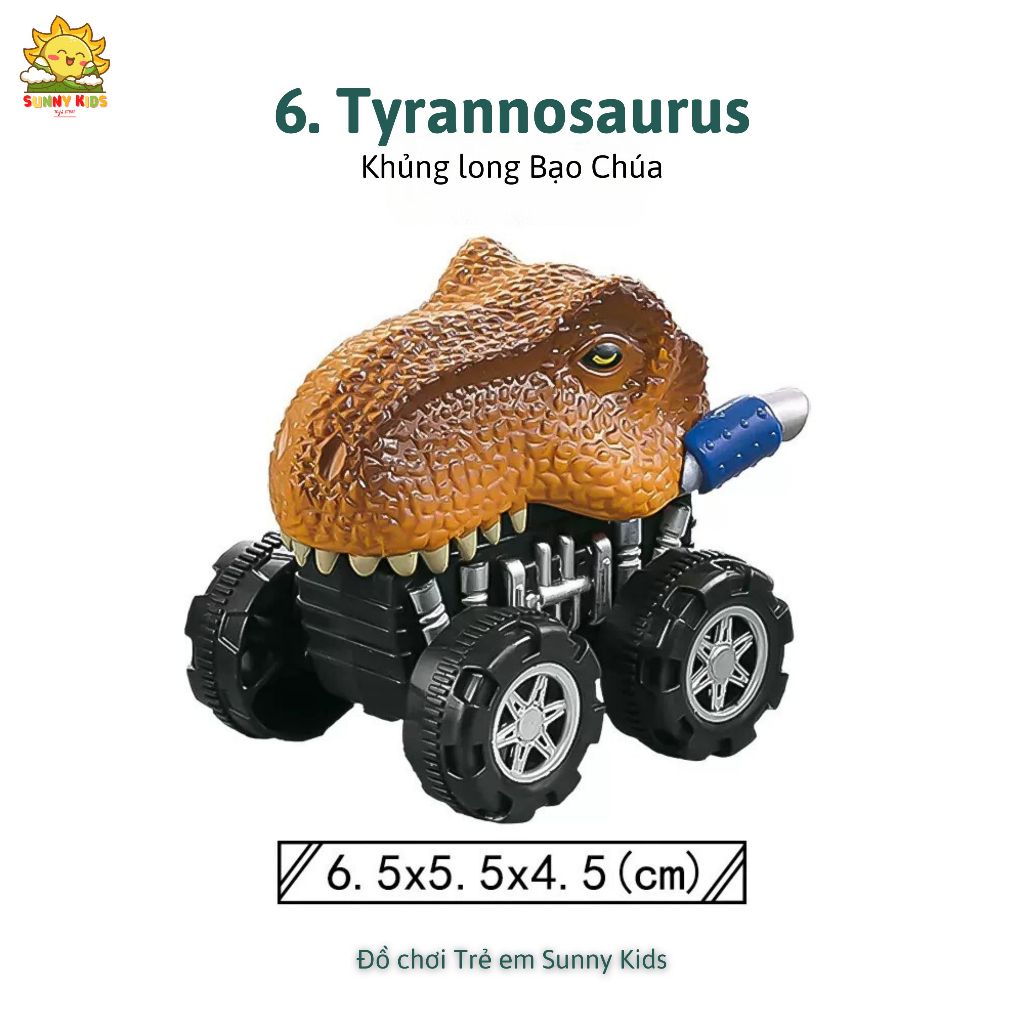 Xe Khủng Long Đồ Chơi cho Bé, Mẫu mã đa dạng, Chất liệu mềm mại, An toàn, Đồ chơi cho Bé từ 1 đến 3 Tuổi - Sunny Kids